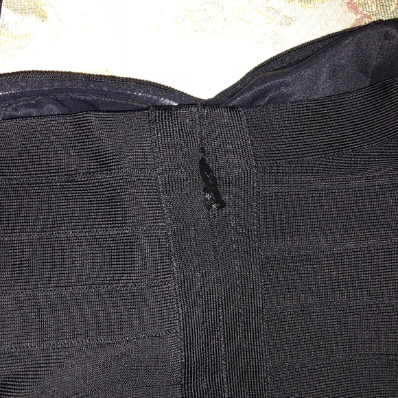 NWT Herve Leger Black Melanie bandage dress M!! - Picture 5 of 8